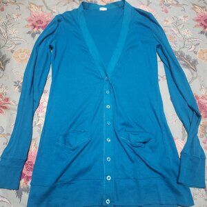 J. Crew Factory Cardigan Teal Green Size Extra Small